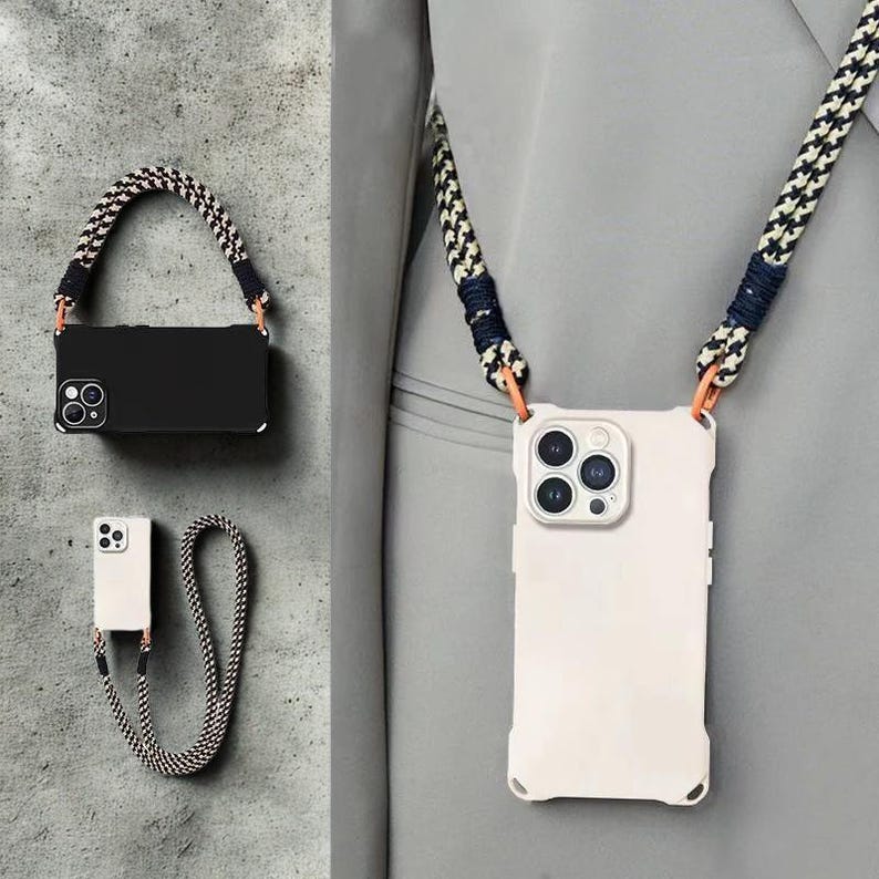 Crossbody Phone Case With Lanyard Strap for iPhone 15 14 13 12 11 Pro ...