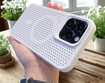 Breathable Mesh iPhone Case – MagSafe Wireless Charging, Heat Dissipation