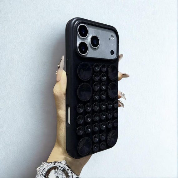 Sticky Suction Silicone Case for iPhone 17 16 15 14 Anti Slip Grip