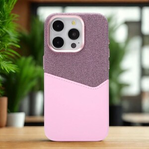 Capa MagSafe de couro PU para iPhone 16, 15, 14, 13 e 12 – Bolso para cartão de visita, magnética, carregamento sem fio, capa colorida