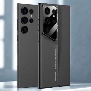 Matte Samsung Galaxy Case | S22 S23 S24 S25 Ultra, Full Lens Guard