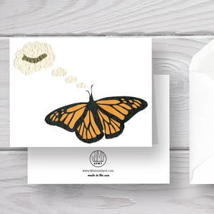 Carte de voeux papillon carte-Butterfly-Monarch-Monarch Butterfly-monarque Art Print-papillon-carte-monarque papeterie-papillon
