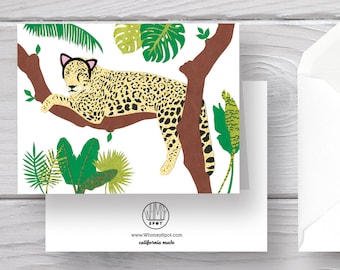 Jaguar Card-Jaguar-Cat-Cat Card-Cat Art-Cat Print-Jaguar Print-Jaguar Art-Jungle Card-Cat Stationery-Jungle Stationery-Jungle Cat