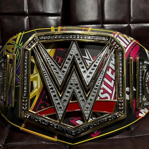 Custom World Heavyweight Wrestlemania 40 Championship Belt - Handmade 40 Years of Wrestlemania Replica Title Wrestling Championship Belt