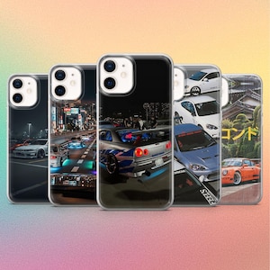 JDM-telefoonhoes Tokyo Drift Cover voor iPhone 17Pro, 17e, 16, 16Pro, 15, 14, 13, Samsung S26, S25, S24, A56, A36, A16, Pixel 10Pro, 10A, 9A, 8