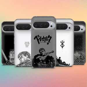 Funda para teléfono Berserk con diseño de manga estético para Google Pixel 10Pro, 10, 10 Pro XL, 9A, 9Pro, 9, 8A, 7, 6A, Samsung S26, A16, A56, iPhone 17, 16