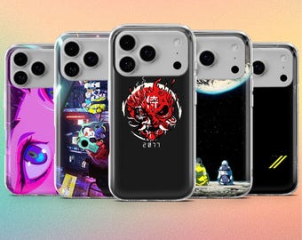 Cyberpunk: Edgerunners Phone Case 2077 Game Cover for iPhone 17Pro, 17, 16, 16Pro, 15, 14, 13, Samsung S25, S24, A57, A36, A17, Pixel 11Pro