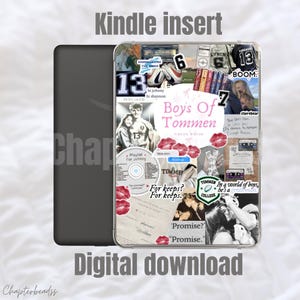 Boys of Tommen inspired Kindle insert | printable Kindle insert | digital download