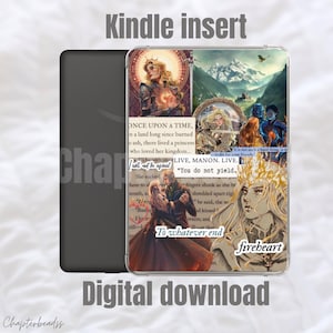 Throne of Glass inspired Kindle insert | printable Kindle insert | digital download