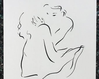 Lesbian Lovers Art Print: Signed Limited Edition LGBTQ Romance