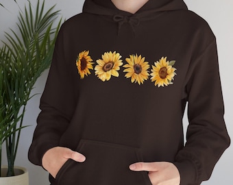 Minimalist Sunflower Shirt: Botanical Tee, Gardener Gift