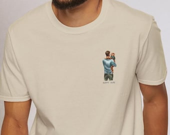 Chemise portrait de papa personnalisée : cadeau photo pour la fête des pères