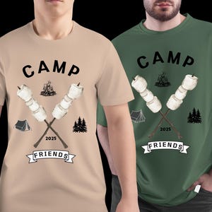 T-shirts de camping personnalisés : t-shirts de camping familiaux assortis