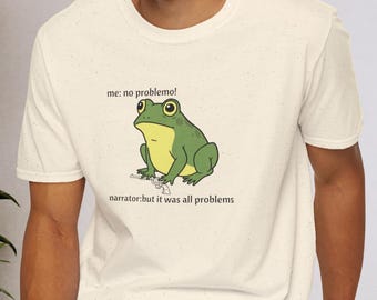 Maglietta con rana carina, maglietta con rana divertente, maglietta con rana estetica, maglietta con rospo Cottagecore, regalo per gli amanti delle rane kawaii, maglietta con grafica di animali della natura, maglietta umoristica