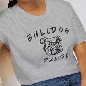 Custom Pet Portrait Shirt: Bulldog Graphic Tee, Dog Lover Gift
