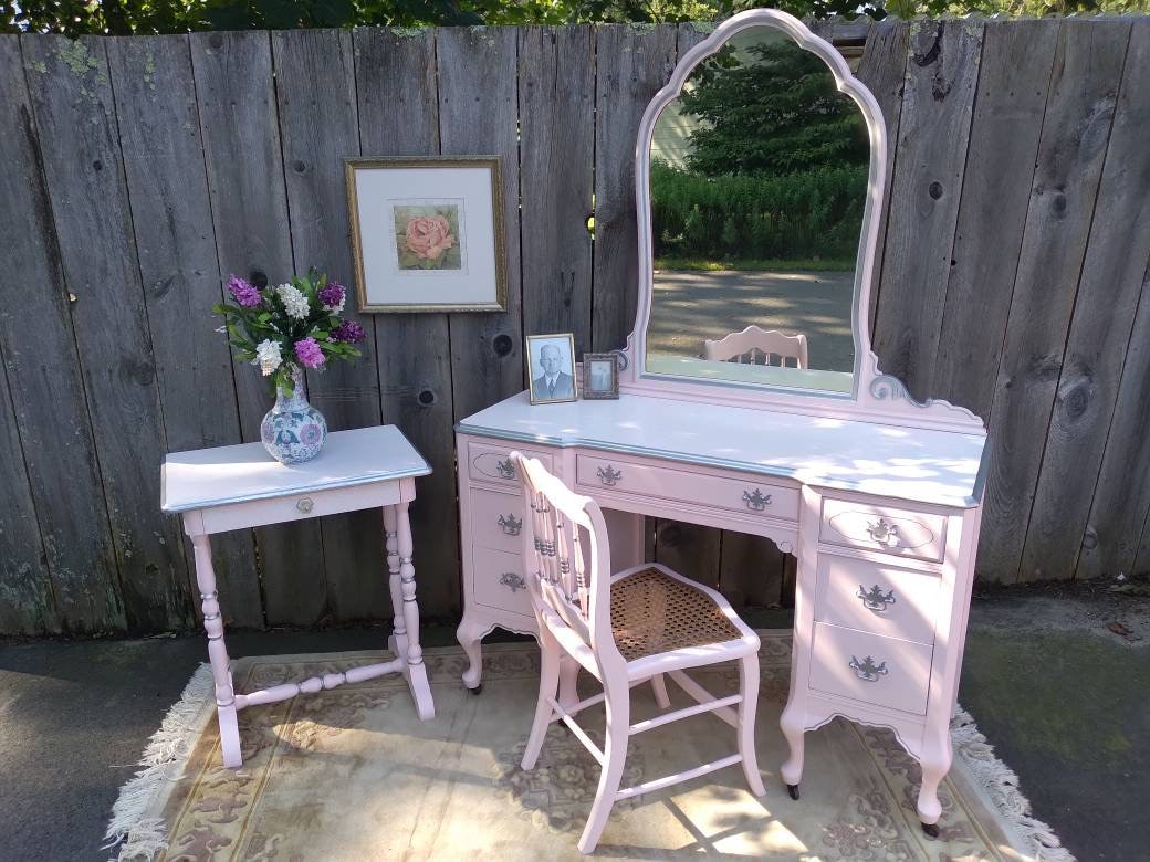 Antique Makeup Vanity
