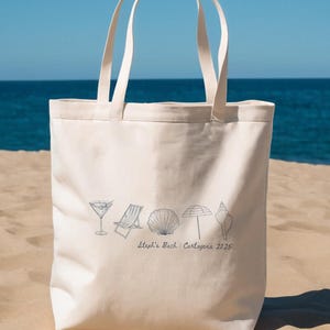Küsten Doodle Tragetasche, letzter Toast an der Küste, Hochzeit Willkommen Willkommen Tote, Küsten Bachelorette, Braut letzten Toast, Hand gezeichnete Tasche