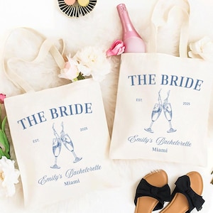 Bride Tote bag, Bride Gift, Bridal shower gift, Bachelorette bags, Honeymoon beach bag, Mrs Custom Bag, Customized Bride Bags, Welcome Bag
