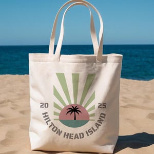 Palm Tree Wedding Welcome Tote Bags, Custom Guest Gifts, Tropical Gift Bags, Island Wedding Bag, Beach Bachelorette Tote Bag, Beach Bride