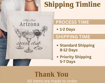 Beach Tote Bag – 'Last Toast On The Coast' Canvas, 16.55x13.7 Inch, Coastal Wedding & Bachelorette Gift For Bride - View #7