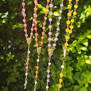 Handmade rosary beads