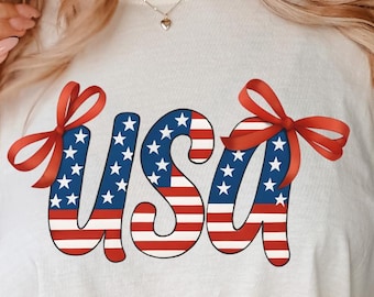 Coquette Style USA Png, USA America Png, 4th Of July PNG, Sublimation Design, popular America Png, Patriotic Png, Girly png