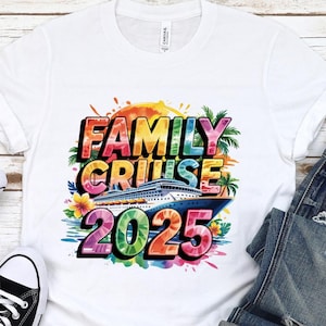 Family Cruise 2025 Watercolor Sublimation Digital Download PNG Vacation Design Gift for a Cruise