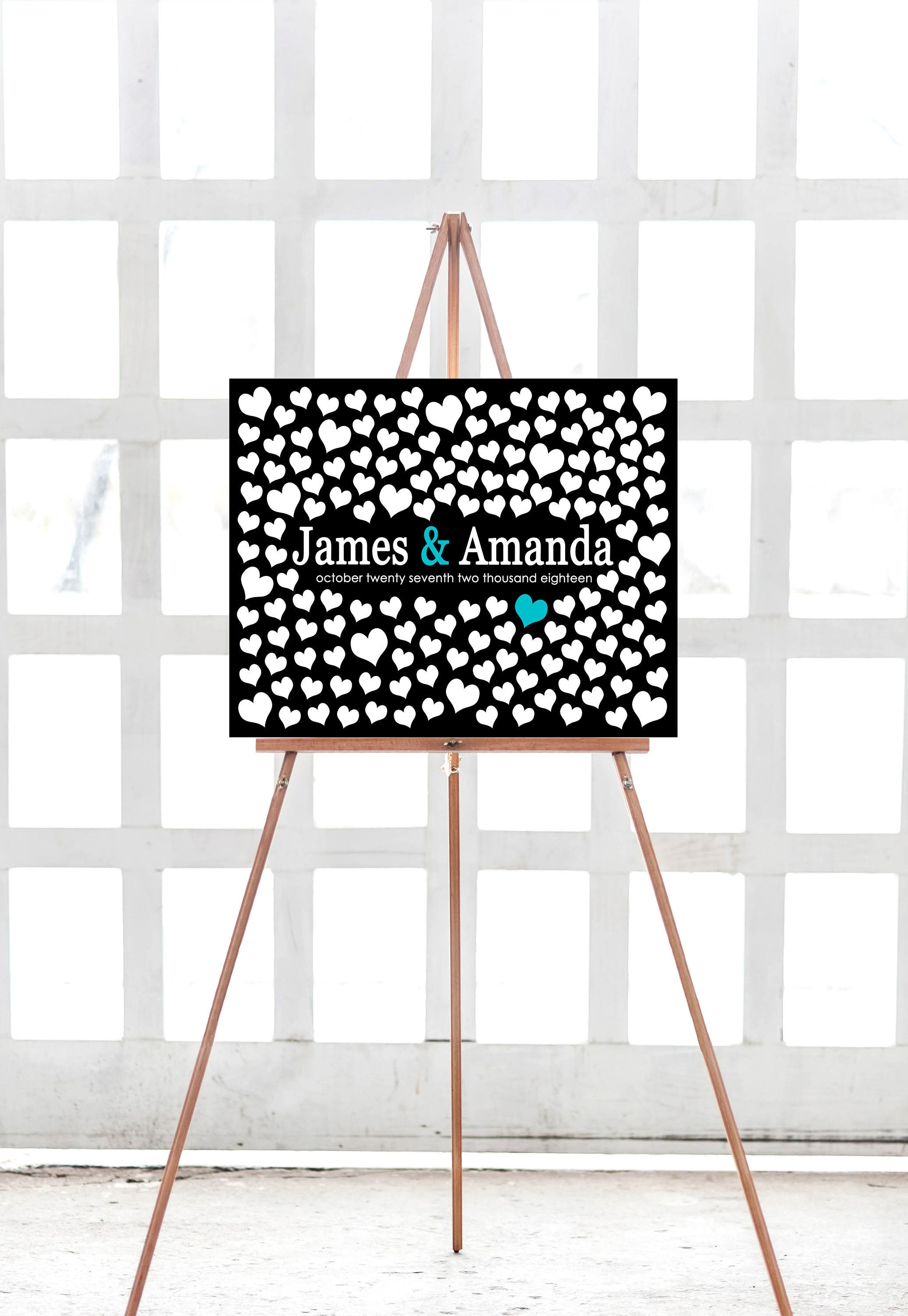 Canvas Wedding Guest Book Wedding Guestbook Alternative Etsy