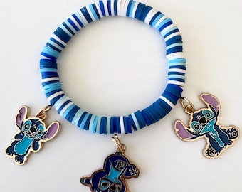 Handmade Stitch Charm Bracelet | Disney Fan Jewelry