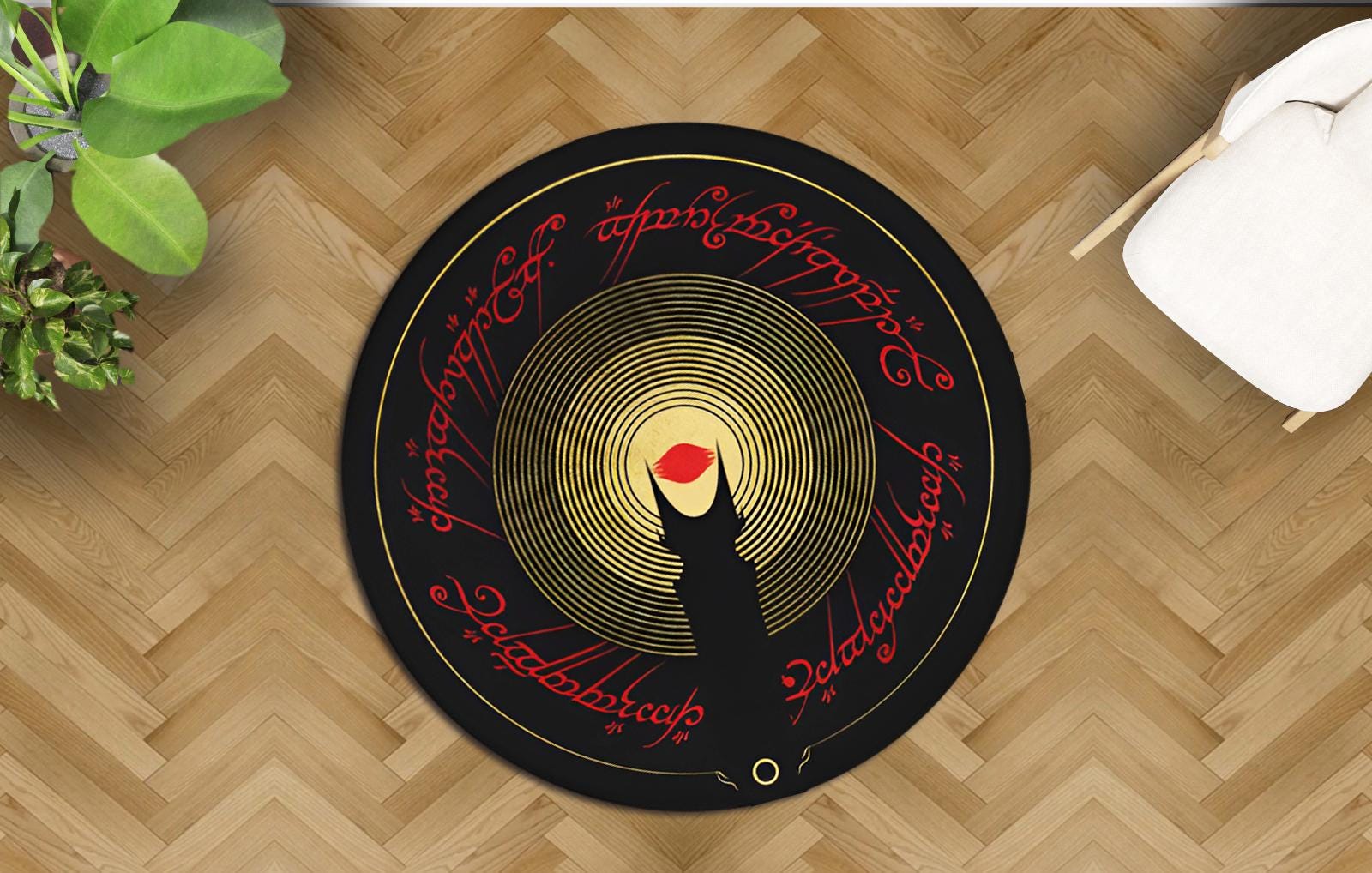 Lord of the Rings Rug: Towers Design, Super Soft Bamboo - Etsy