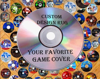 Custom Game Cover CD Rug, Gamer Room Decor