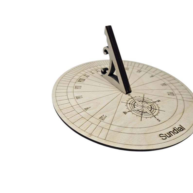 Working Wooden Sundial Laser Cut Files – CNC Template (digital Download ...