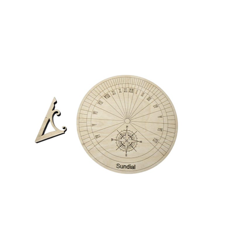 Working Wooden Sundial Laser Cut Files – CNC Template (digital Download ...