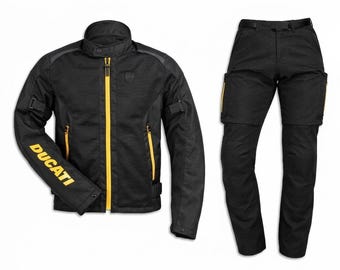 Ducati Mesh Men's Motorcycle Jacket | CE Armored Summer Riding Suit