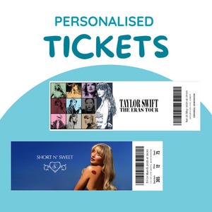 Individuell angefertigte Fake Event Tickets