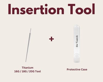 20G 18G 16G Titanium Insertion Pin Tool • Threadless Insertion Pin TaperFlat Back Earring • Tragus Stud • Flat Back Stud • Helix Stud