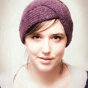 KNITTING PATTERN Parisian Twist Headband Ear Warmer PDF