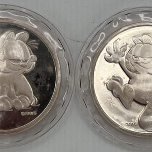 Silver Garfield Coin - Etsy