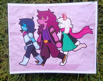 Fun Gang a6 print / Sticker | Deltarune