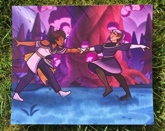 Dancing Lumity a4 print | The Owl House