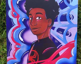 Miles Morales Unmasked a4 print | Spiderverse