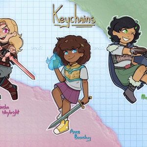 Calamity trio Keychains | Amphibia | Sasha Waybright / Marcy Wu / Anne Boonchuy