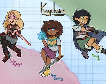 Calamity trio Keychains | Amphibia | Sasha Waybright / Marcy Wu / Anne Boonchuy