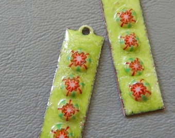 Enamel Jewelry Findings: Christmas Candy 2022 F-603