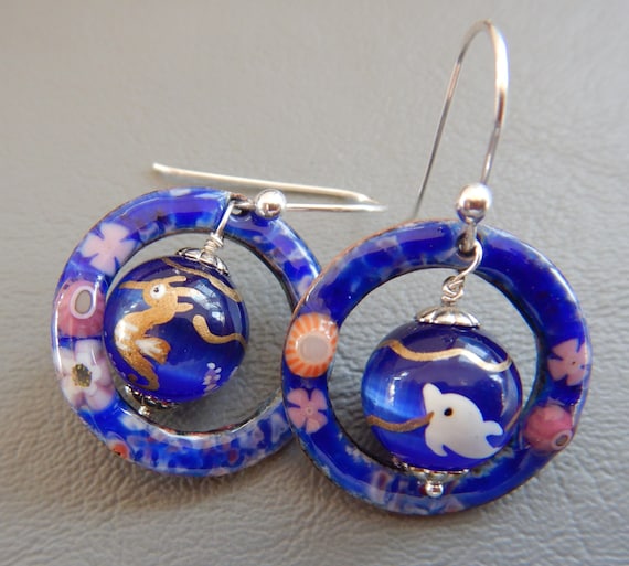 Boucles D'oreilles Vintage Argenté Modèle N182 - Bijou Rétro Occasion, Marque Générique