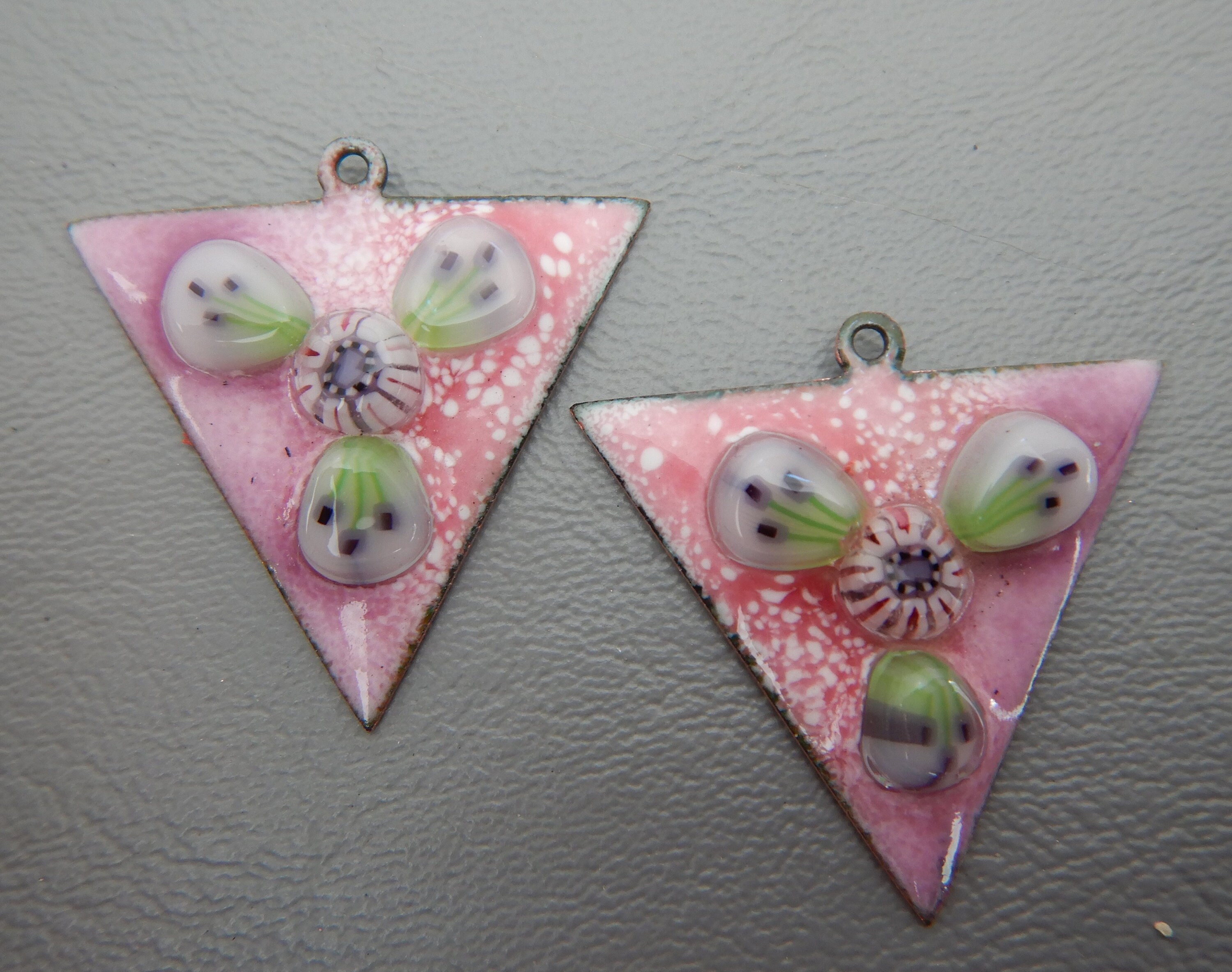 Enamel Jewelry Findings- Big Bold Triangle Drops 2023 F-838