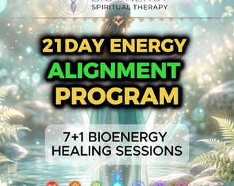 21 Day Energy Alignment Program: Chakra Balancing Sessions PDF Guide and Spiritual Sound Therapy