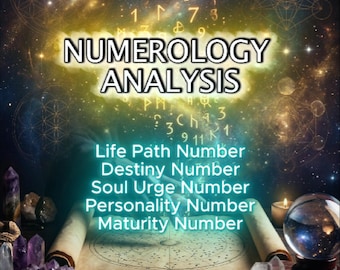 Comprehensive Name Numerology PDF Report: Life Path Destiny and Soul Urge Reading