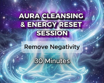 Distance Aura Cleansing and Energy Reset Session: Spiritual Therapy for Aura Balance