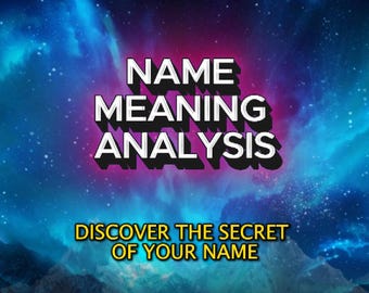 Personalized Name Meaning Analysis PDF: Discover Your Name Frequency and Spiritual Destiny